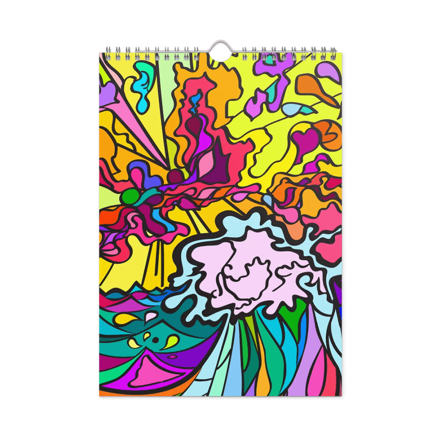 Energize Your Year: 2025 Customizable Wall Calendar – Wave at Sunset product image (3)
