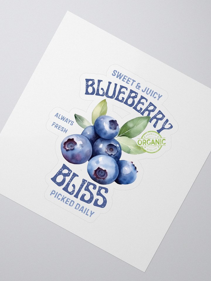 Blueberry Bliss Kiss Cut Stickers product image (2)