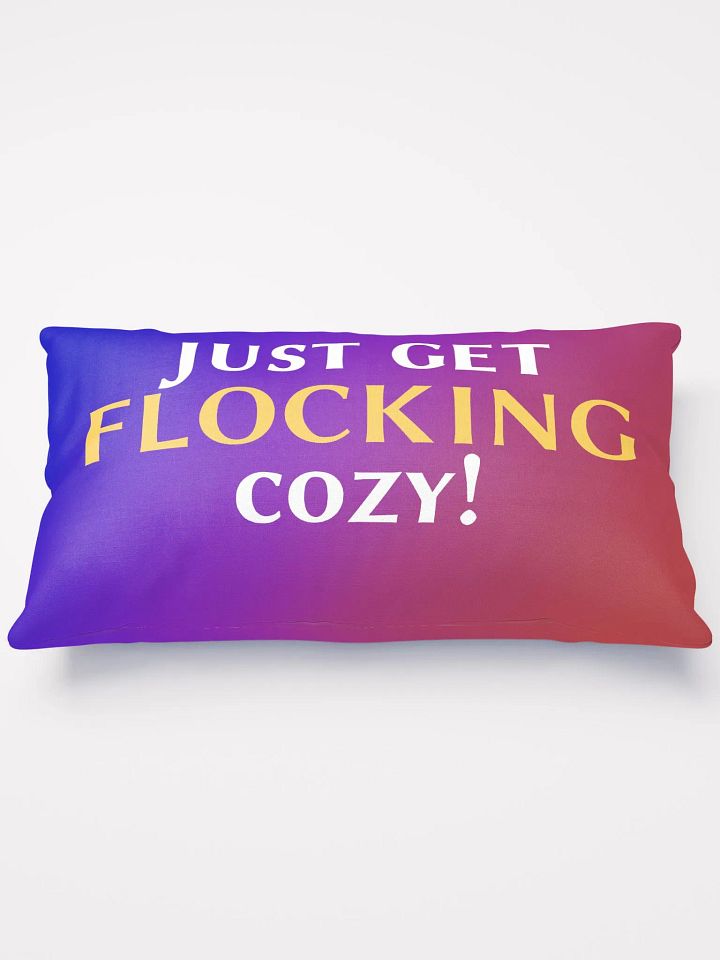 Just get cozy Flocker pillow product image (1)