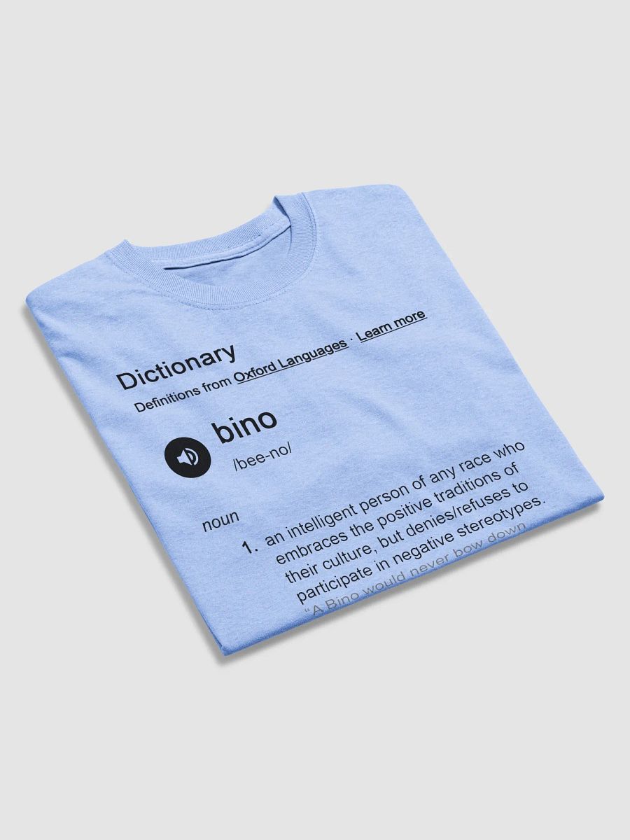 Black Letter BINO Definition T-Shirt product image (3)