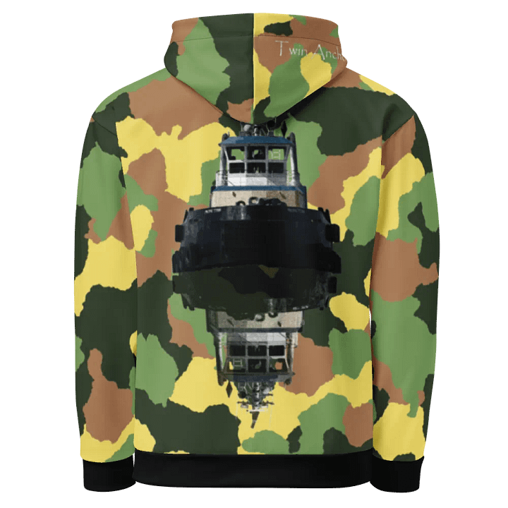 Camouflage & Green Pacific Titan Reflection Hoodie product image (1)
