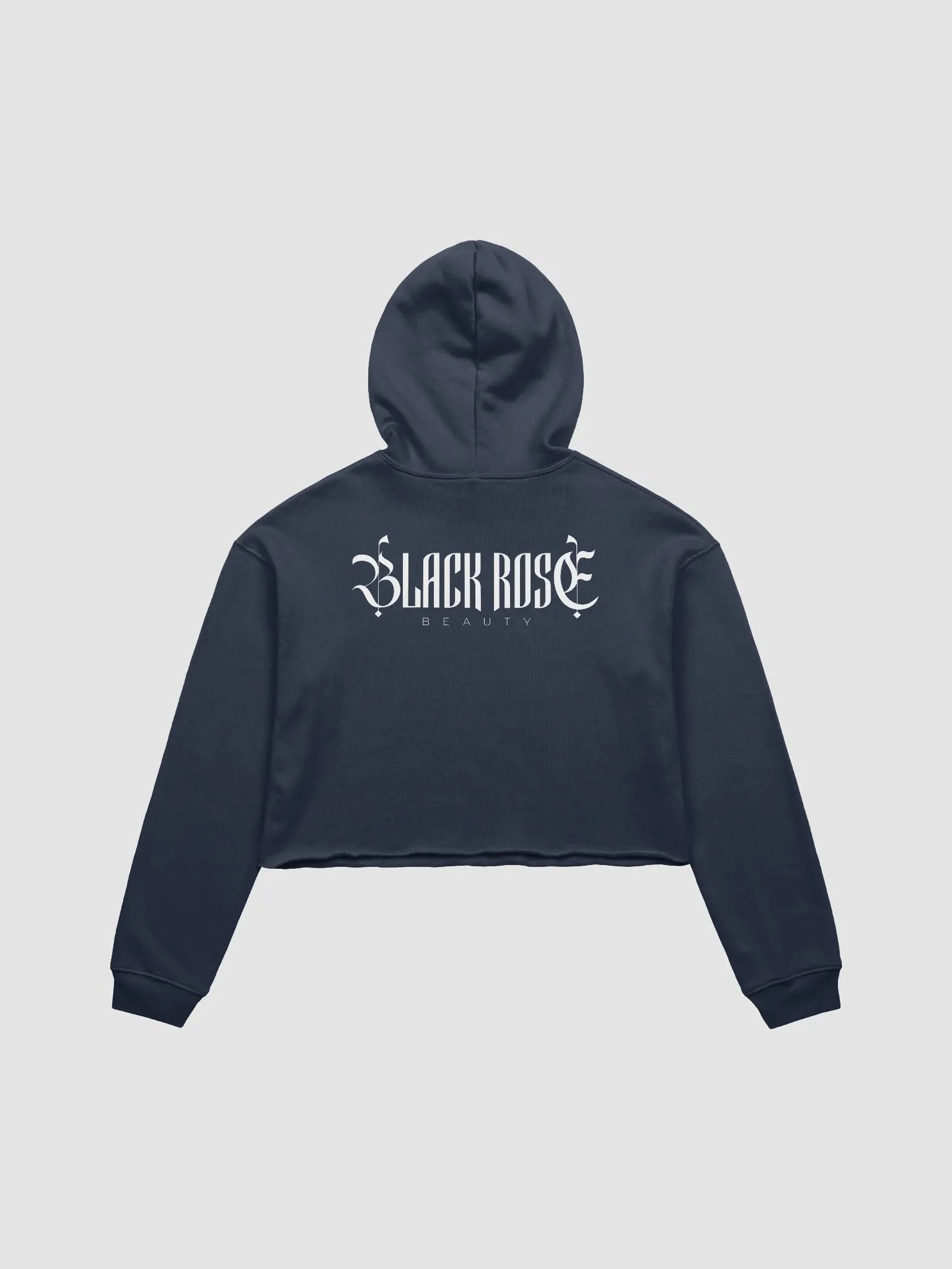 "Black Rose Beauty" Cropped Hoodie product image (2)