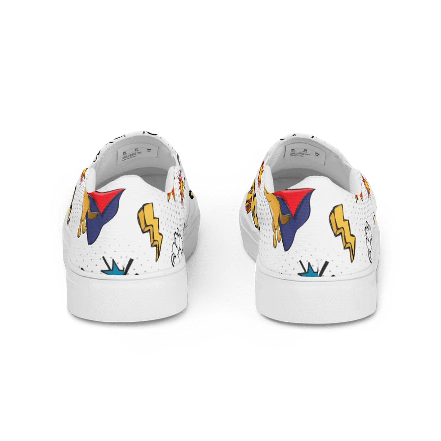 Comic Speech Women Slip-On Canvas Shoes product image (4)