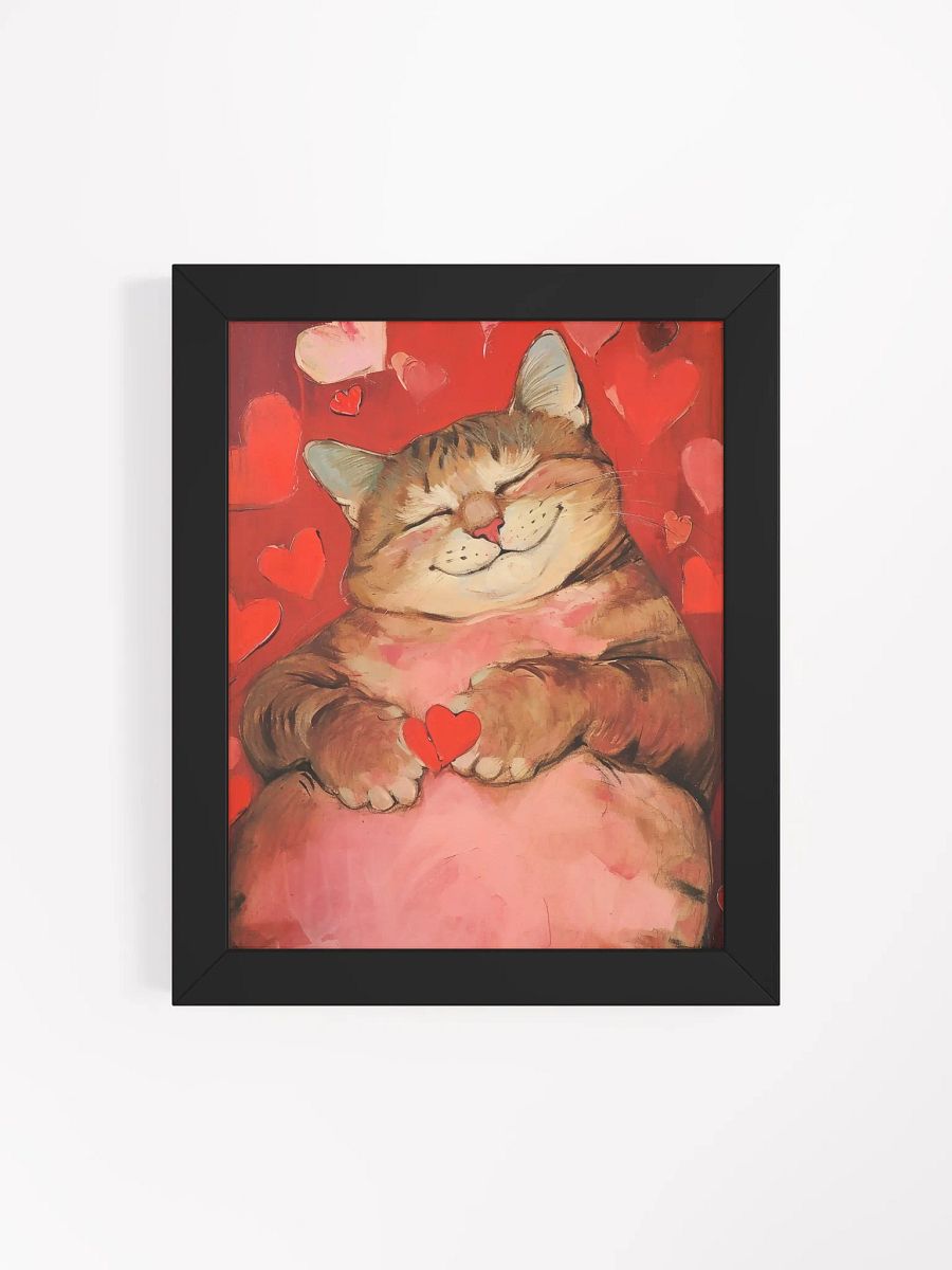 Blissful Heart Cat Framed Poster product image (8)