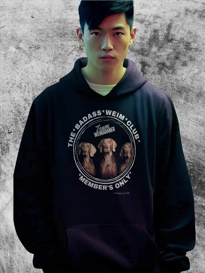 The Badass Weim Club - Cotton Heritage Unisex Premium Hoodie product image (2)