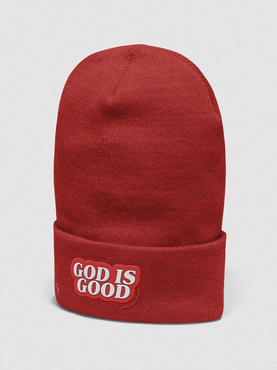 RED God is Good Beanie product image (2)