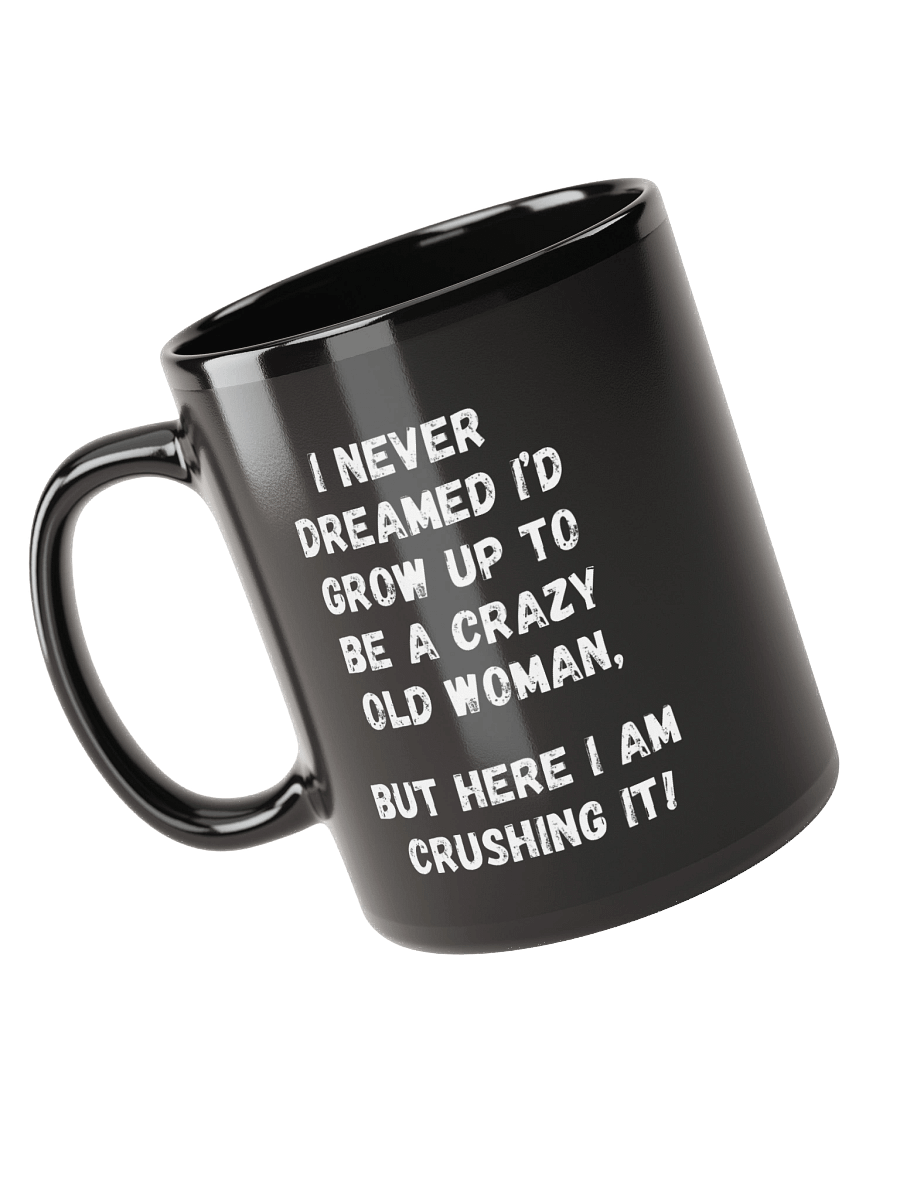Black Crazy Old Woman Mug product image (3)