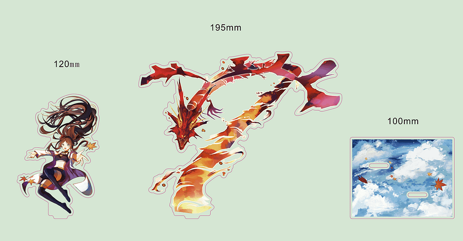Crimson Dragon Maple Acrylic Standee product image (3)