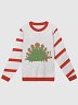 Rudolph The Stegosaurus Candy Cane Knitted Sweater