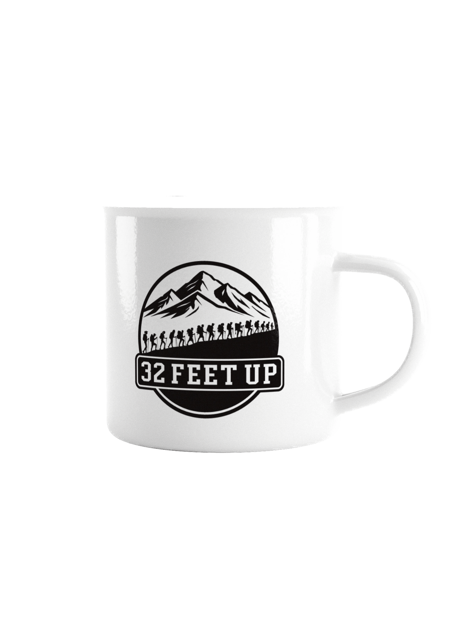 32 Feet Up Enamel Mug product image (1)