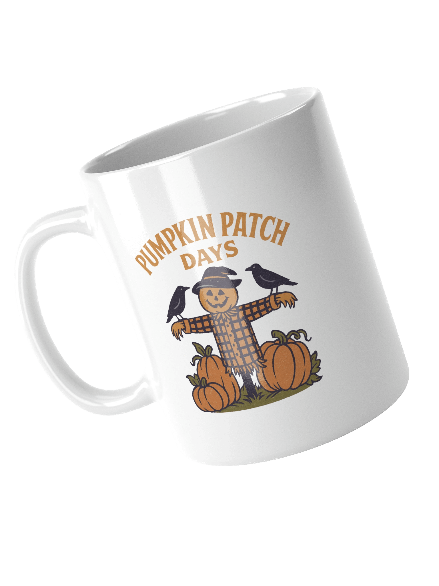 Pumpkin Patch Patrol – Retro Halloween Coffee Mug product image (10)
