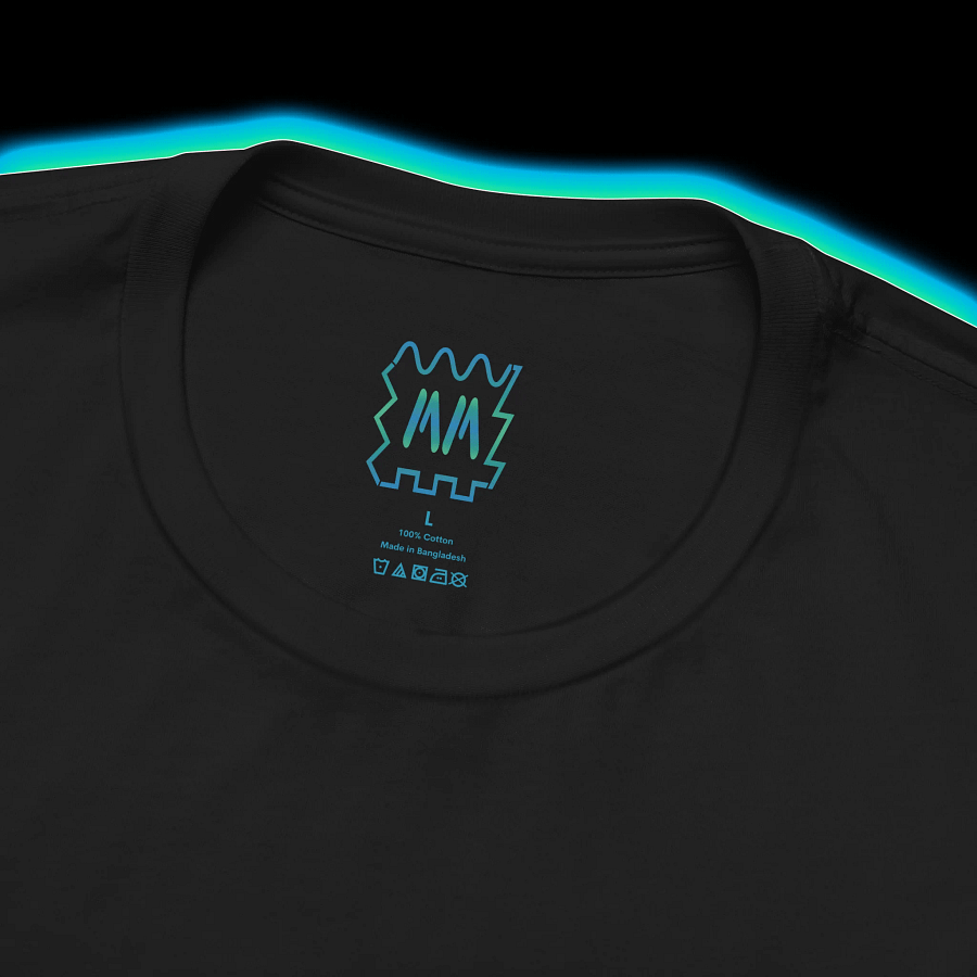 Everything In Modulation - Make Noise Maths Modular Synthesizer T-Shirt (CYAN PRINT) product image (2)