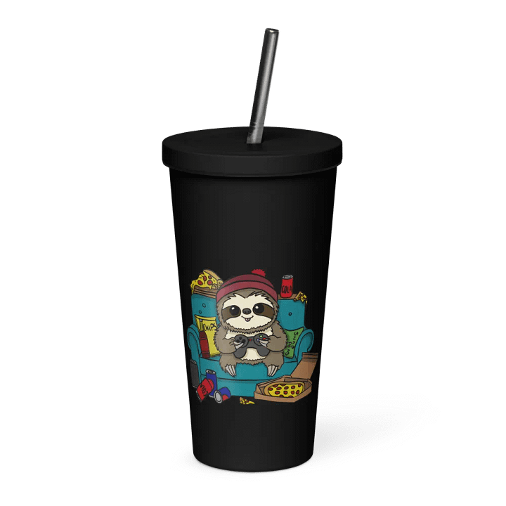 Insulated Tumbler with a Straw - Gamer product image (1)