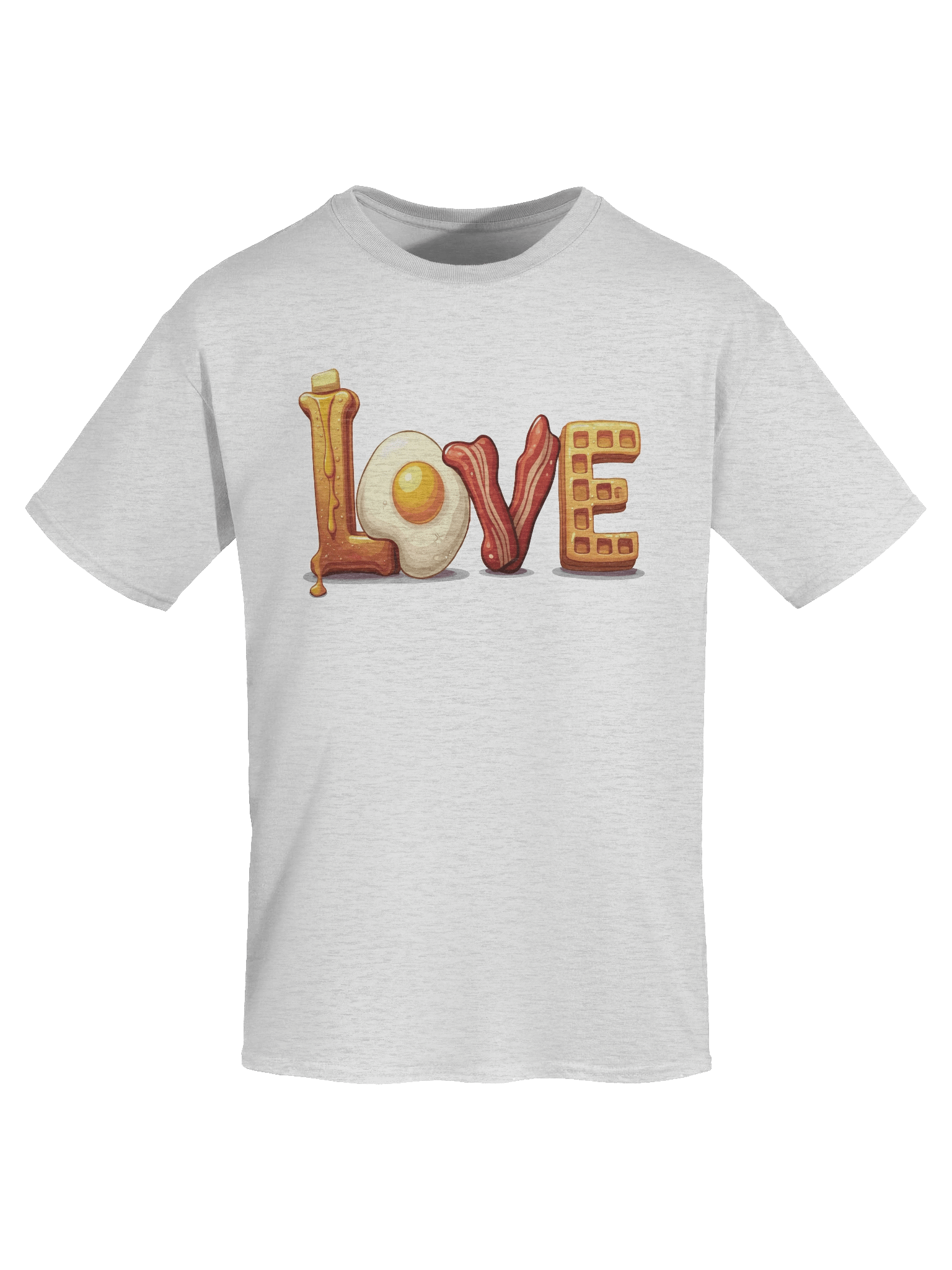 Breakfast Love Light Version Unisex Heavyweight Graphic T-shirt product image (1)
