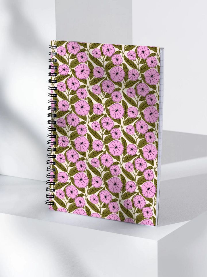 Dipladenia Dreams - Pink and Green - Spiral Notebook product image (2)