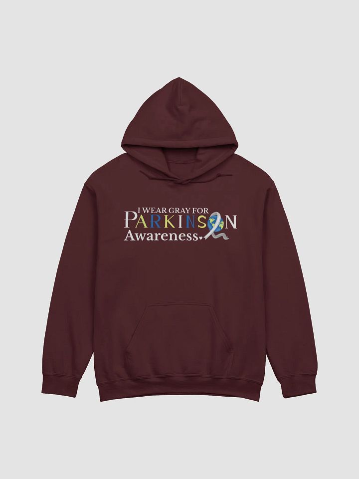 I Wear Gray For Parkinson`s Awareness, Gildan Hoodie product image (14)