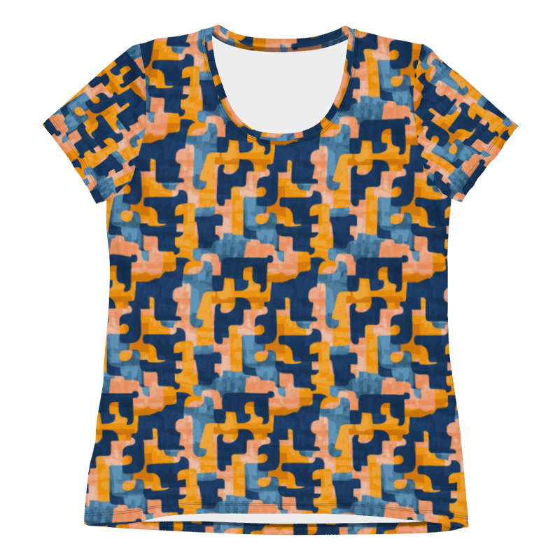 Flowing Shapes | Women's Athletic T-Shirt product image (5)