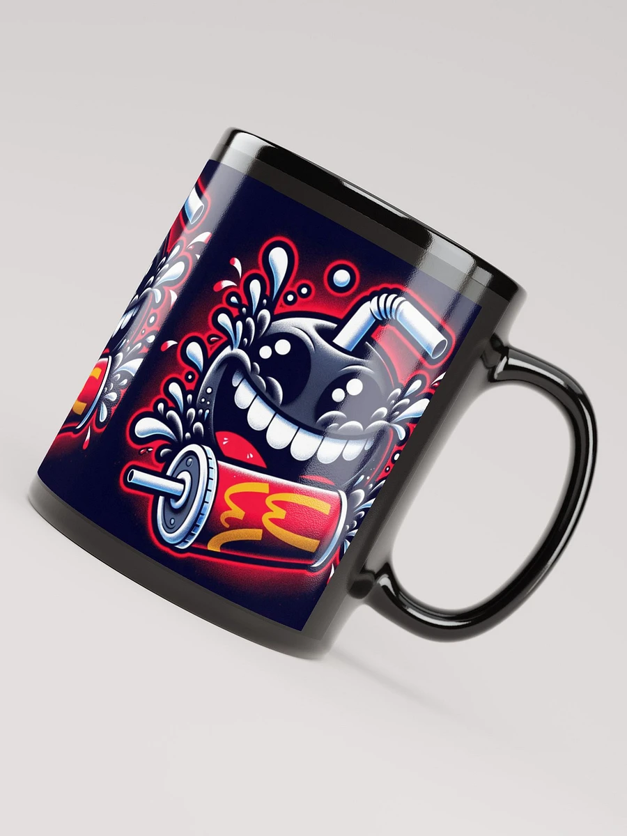 The Burger Brigade Juice Menace Black Glossy Mug - Kenyon Long Comedy product image (4)