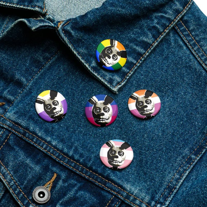 Springy Dark Pride Pins