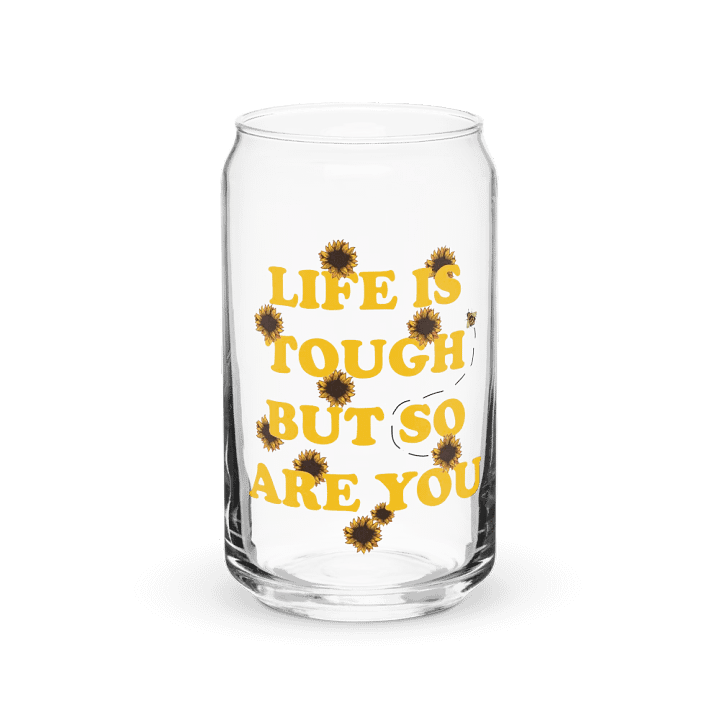 Life Is Tough Can-Shaped Glass product image (1)