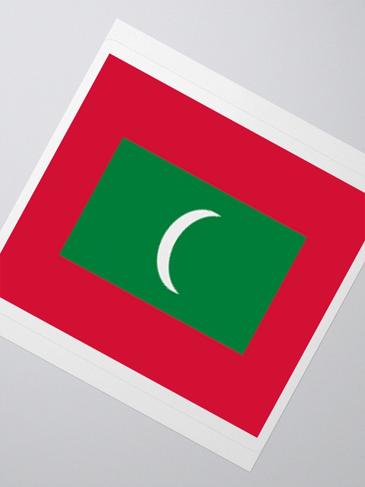 Maldives National Flag Sticker - Premium Vinyl Travel Souvenir product image (6)