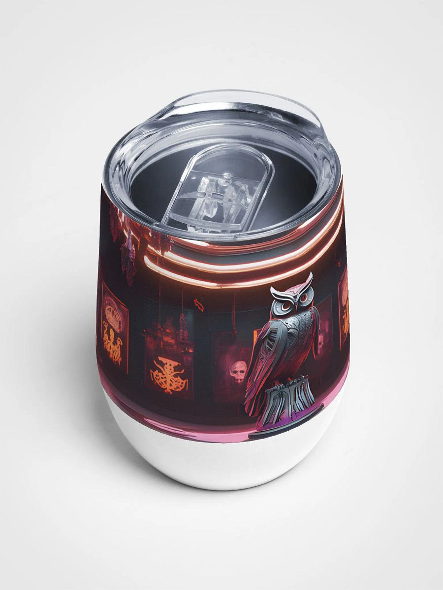 The Neon Owl's Haunted Museum Tumbler 12 Oz – A Spooky Sip Awaits product image (4)