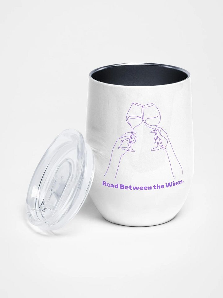 Wine Tumbler "Read Between the Wines" Purple product image (1)