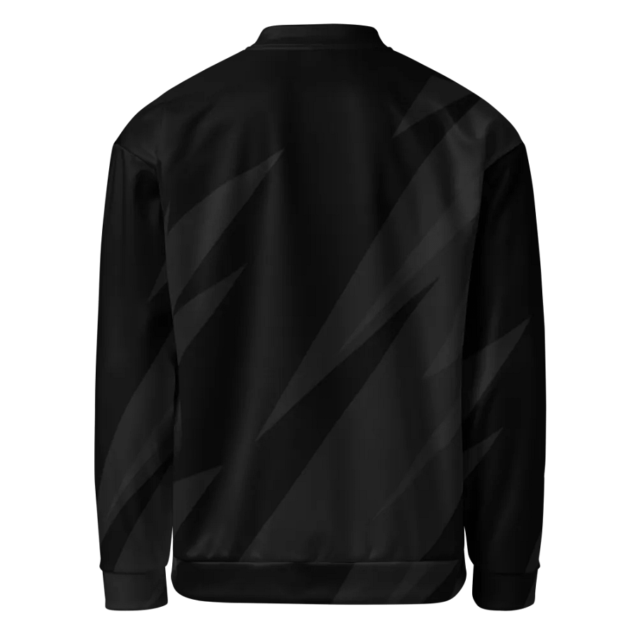 Shadowed Geometric Allure Bomber Jacket product image (8)