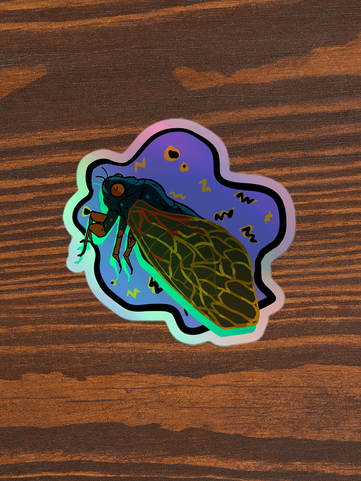 Vaporcicada holographic stickers product image (1)