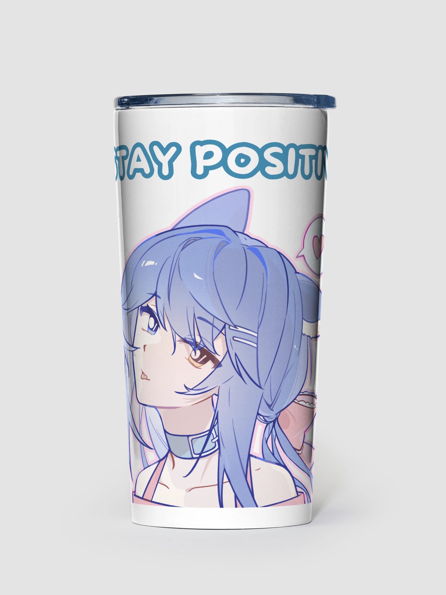 20oz Stainless Steel Stay Positive Tumblr product image (1)