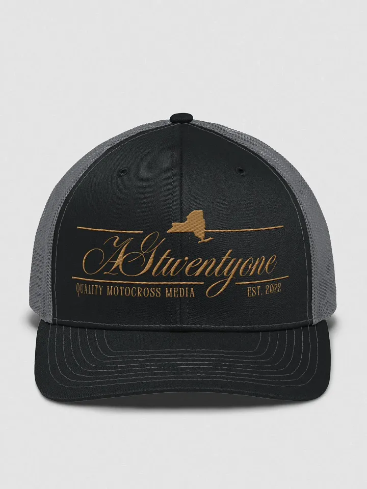 AG21 Script Trucker Hat (Brown) product image (1)