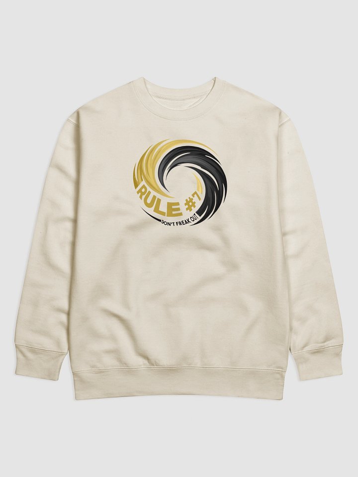 Rule #7 Premium Sweatshirt Black and Gold product image (9)