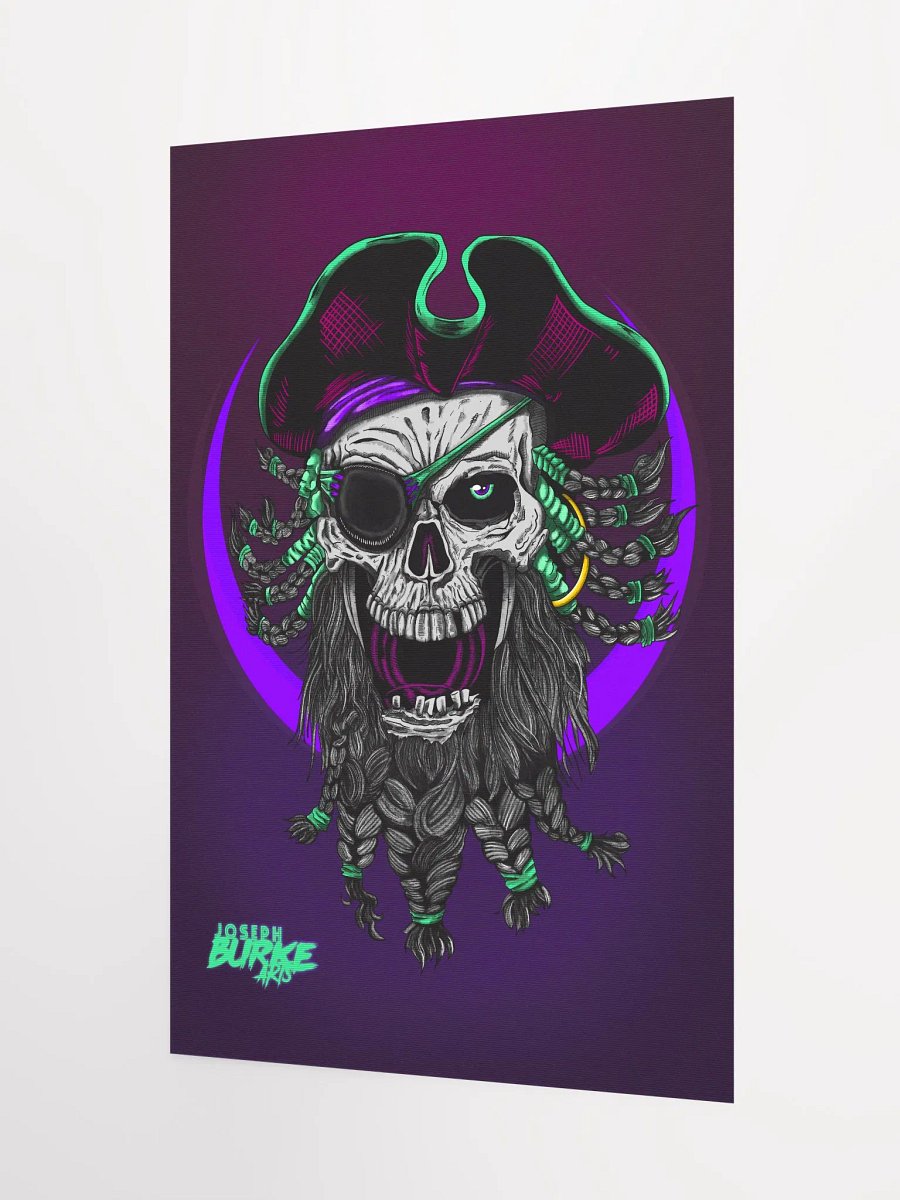 Synth-Pirate Skull 12x18 Fine Art Print product image (3)