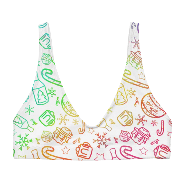 Limited Edition Christmas Rainbow Bikini Top product image (1)