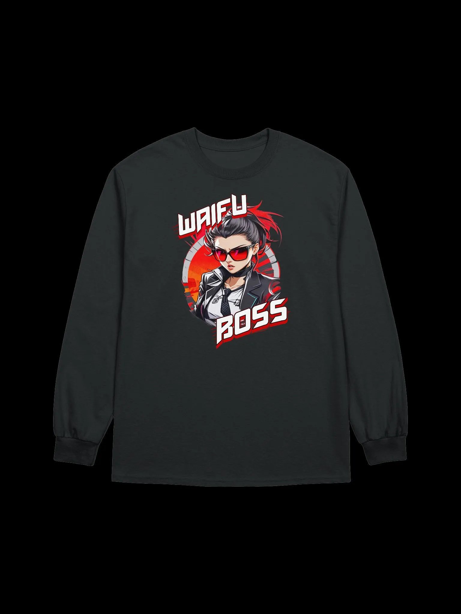 Waifu Boss v1 - Gildan Ultra Cotton Unisex Long Sleeve T-Shirt product image (3)