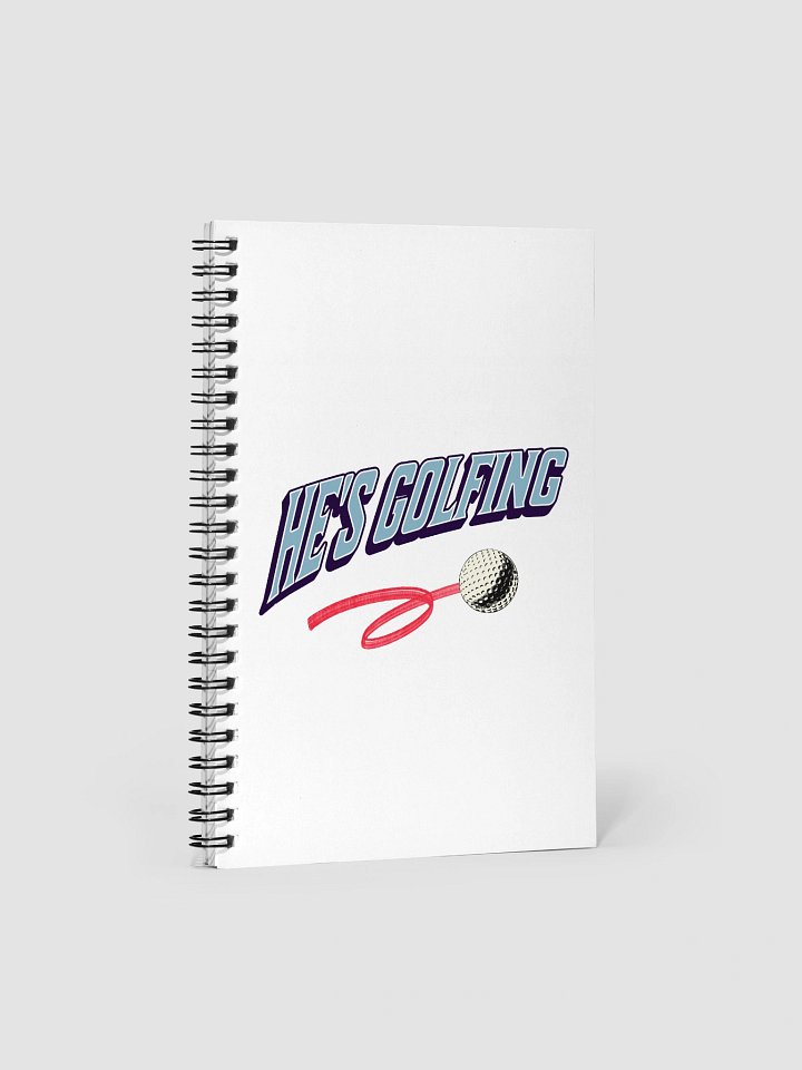 Hes Golfing Dynamic Motion Spiral Notebook product image (2)
