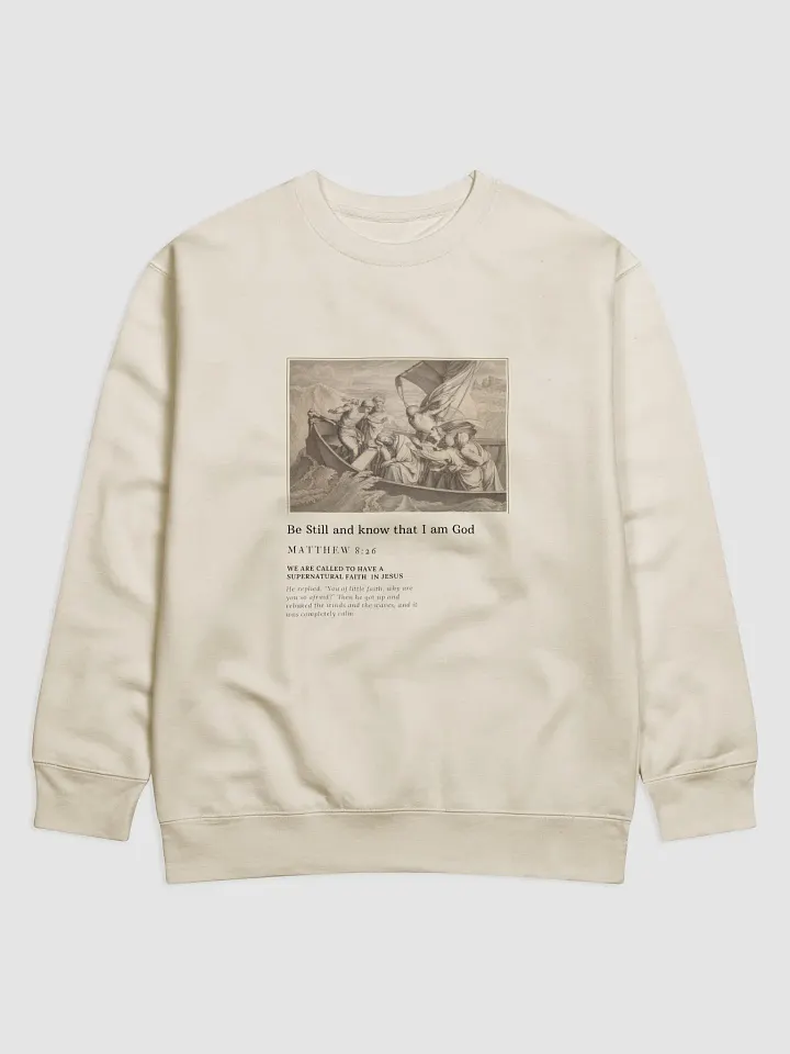 Be Still Long-Sleeve Crew-Neck unisex product image (1)