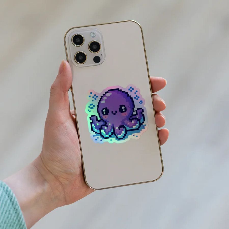 OctoSparkle Holographic Sticker product image (6)