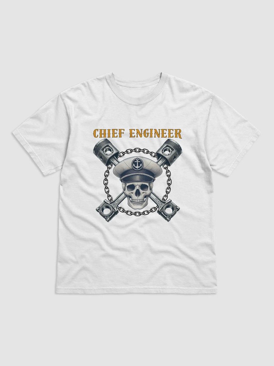CHIEF ENGINEER MENS WHITE - T product image (1)