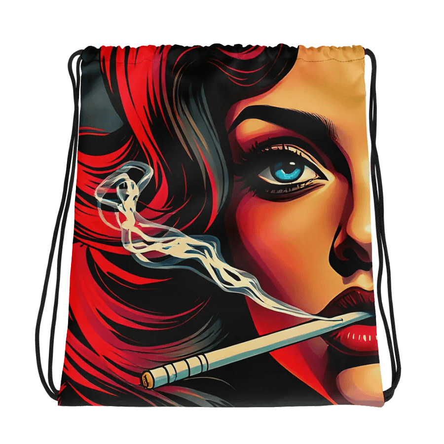 Vivid Smoke All-Over Drawstring Bag product image (1)