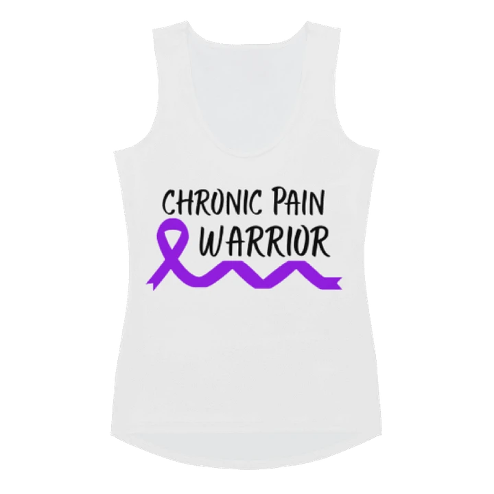 Chronic Pain Warrior Bottom Ribbon Tank Top (Women's) product image (1)