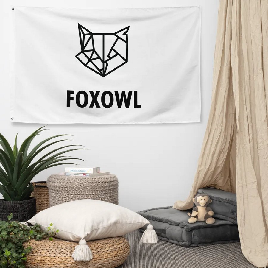 FOXOWL FLAG (WHITE) product image (5)