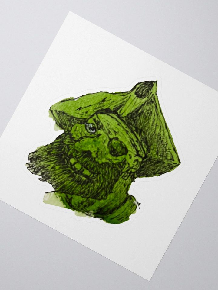 Watercolour Blobs Sticker- Sap Green product image (2)