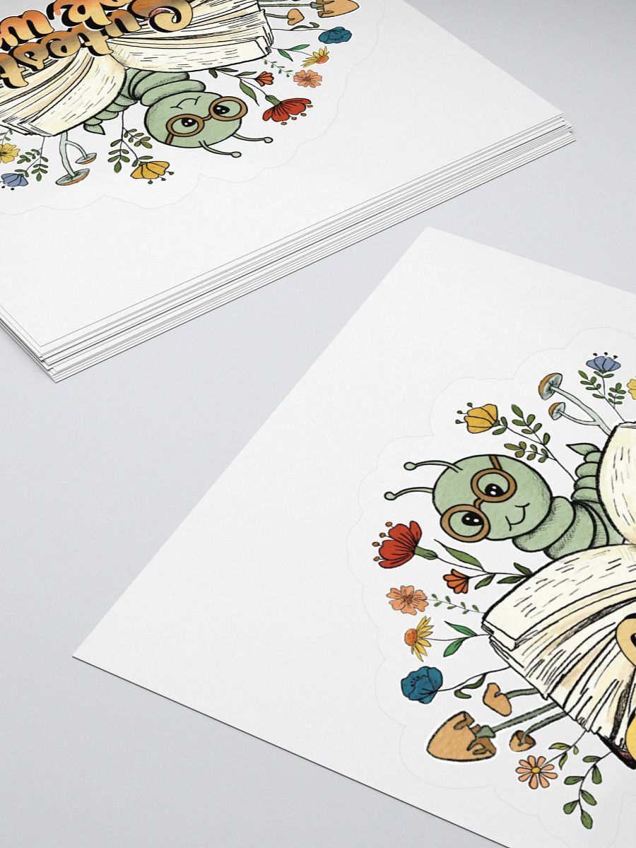 Book Worm Sticker product image (10)
