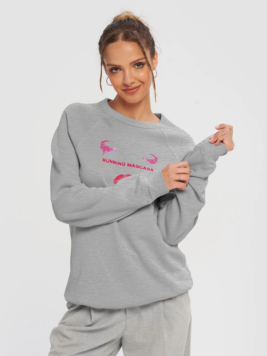 RUNNING MASCARA Unisex Comfy Raglan Sweatshirt product image (3)