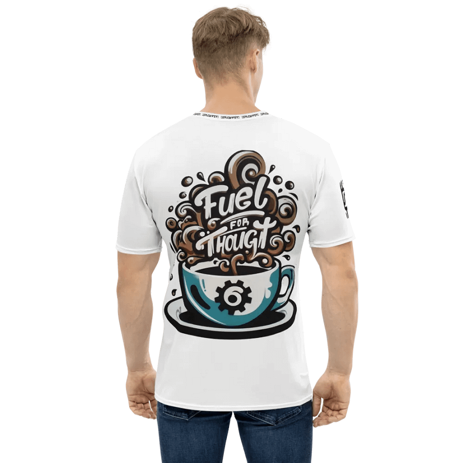 Fuel for Thought White Tee product image (1)