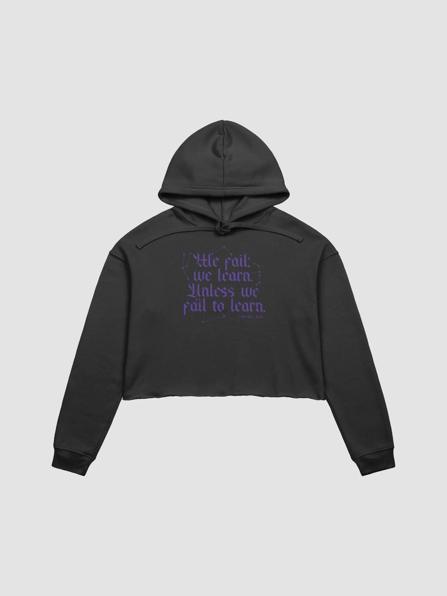 We Fail We Learn Crop Hoodie product image (1)
