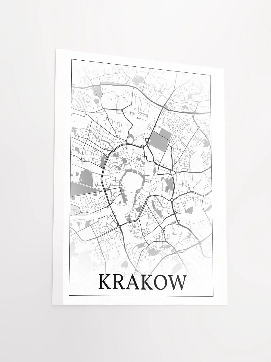 Kraków, Poland, city map print product image (14)
