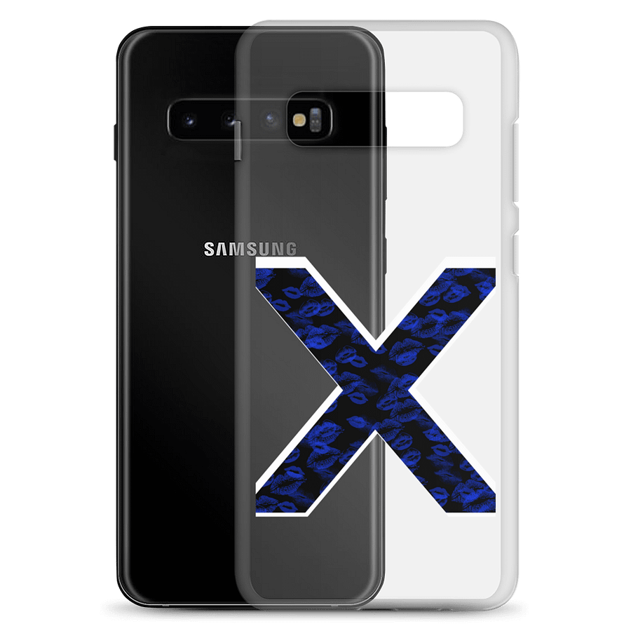Black X Blue Lipstick Kisses Phone Case S product image (2)