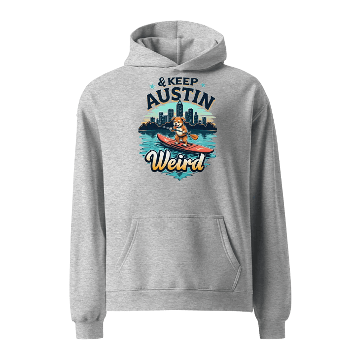 Keep Austin Weird Dog Paddleboarding Hoodie product image (2)